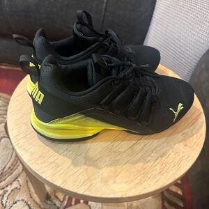 Puma Axelion Interest Fade 376199-01 Men Black Running Athletic shoes Size 6.5C